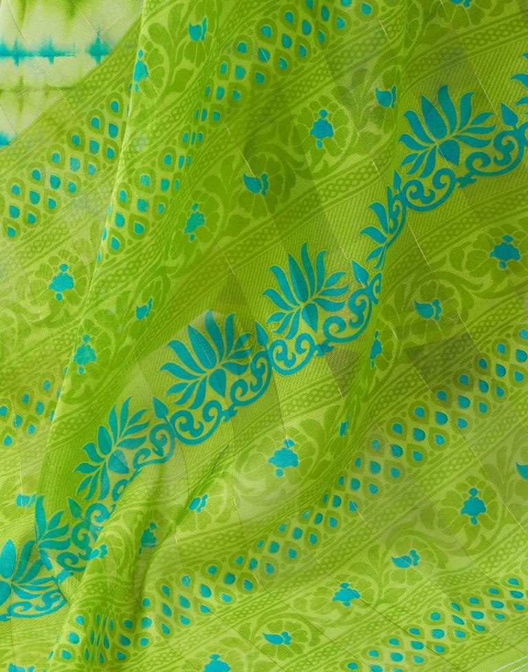 Charming Green Handloom Cotton Saree