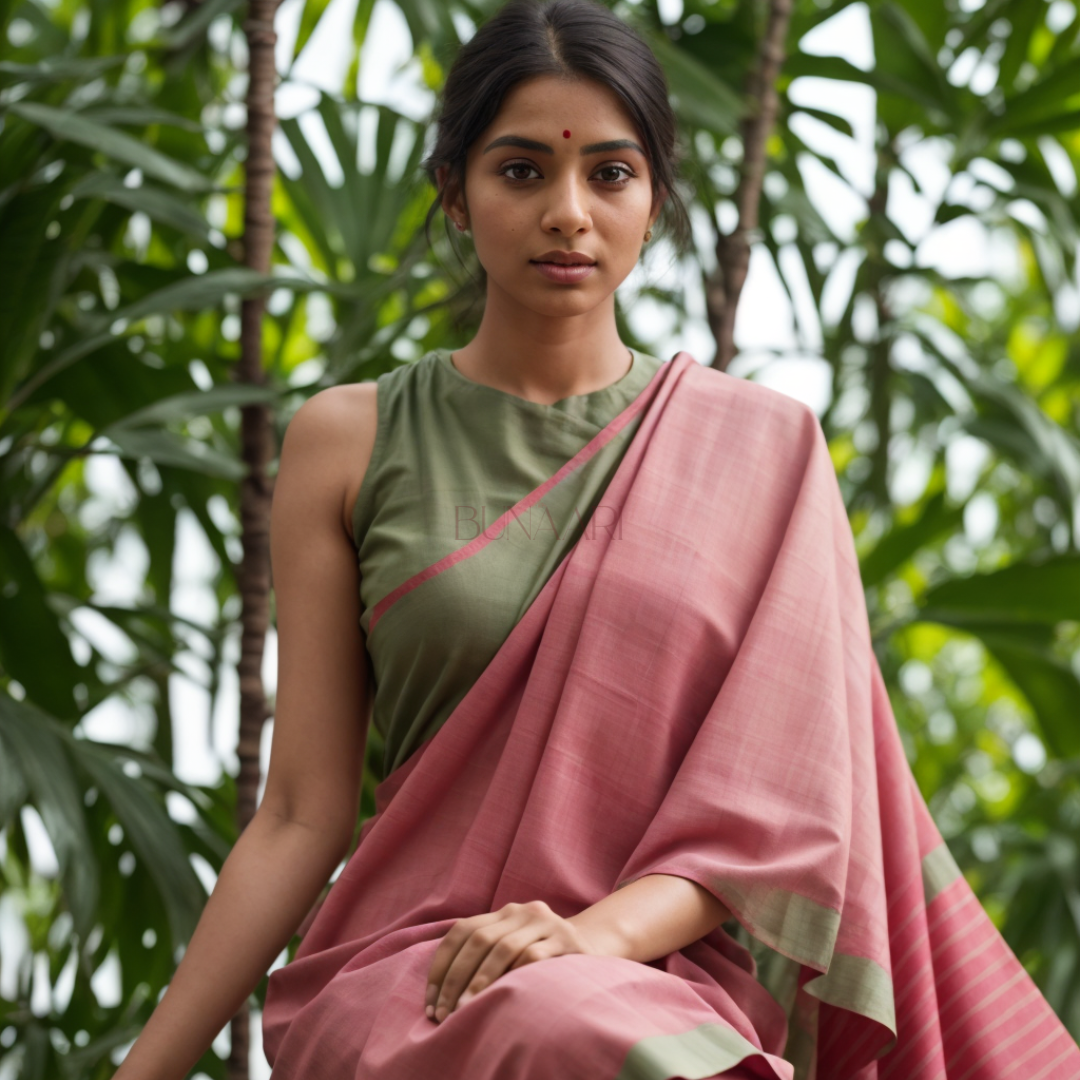 Maroon Color Premium Quality Chanderi Cotton Silk Saree